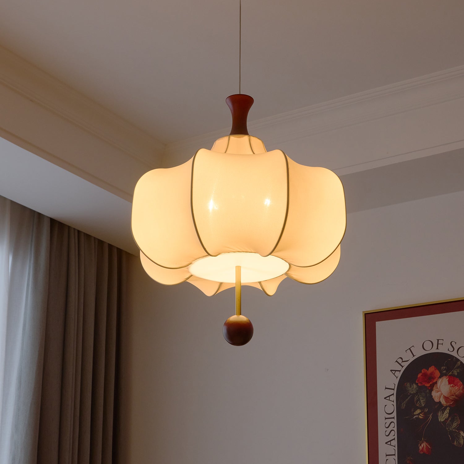 Venoryra Premium Elegance Cloud Wood Pendant Lamp