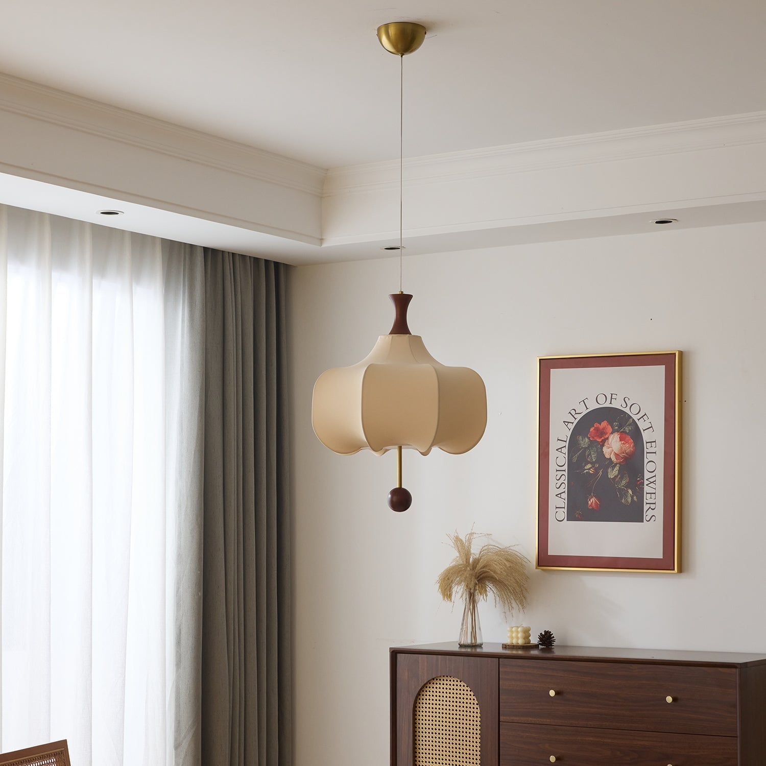 Venoryra Premium Elegance Cloud Wood Pendant Lamp