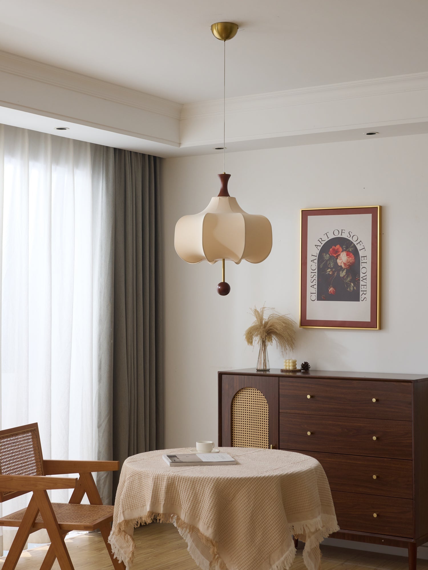 Venoryra Premium Elegance Cloud Wood Pendant Lamp