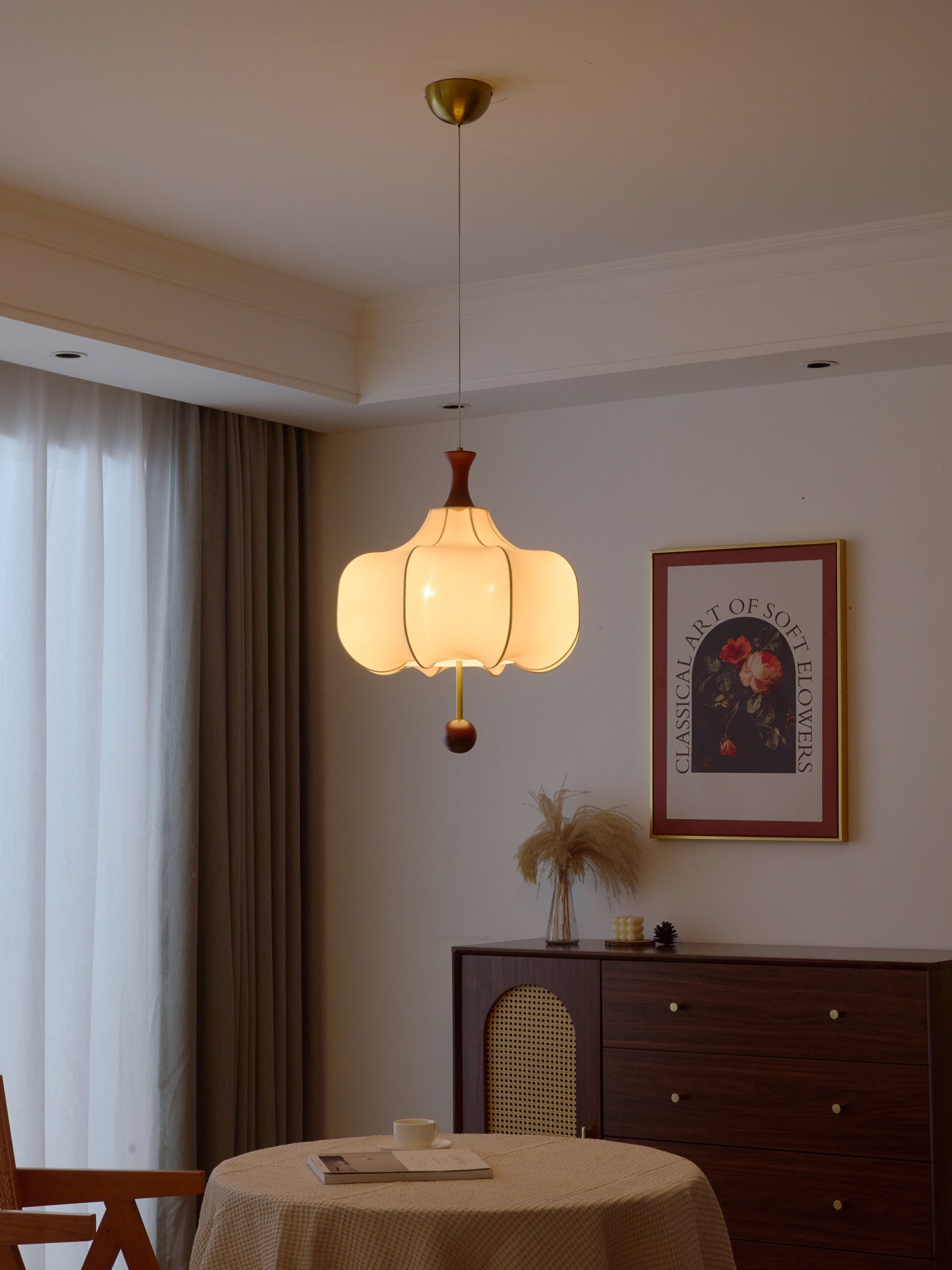 Venoryra Premium Elegance Cloud Wood Pendant Lamp