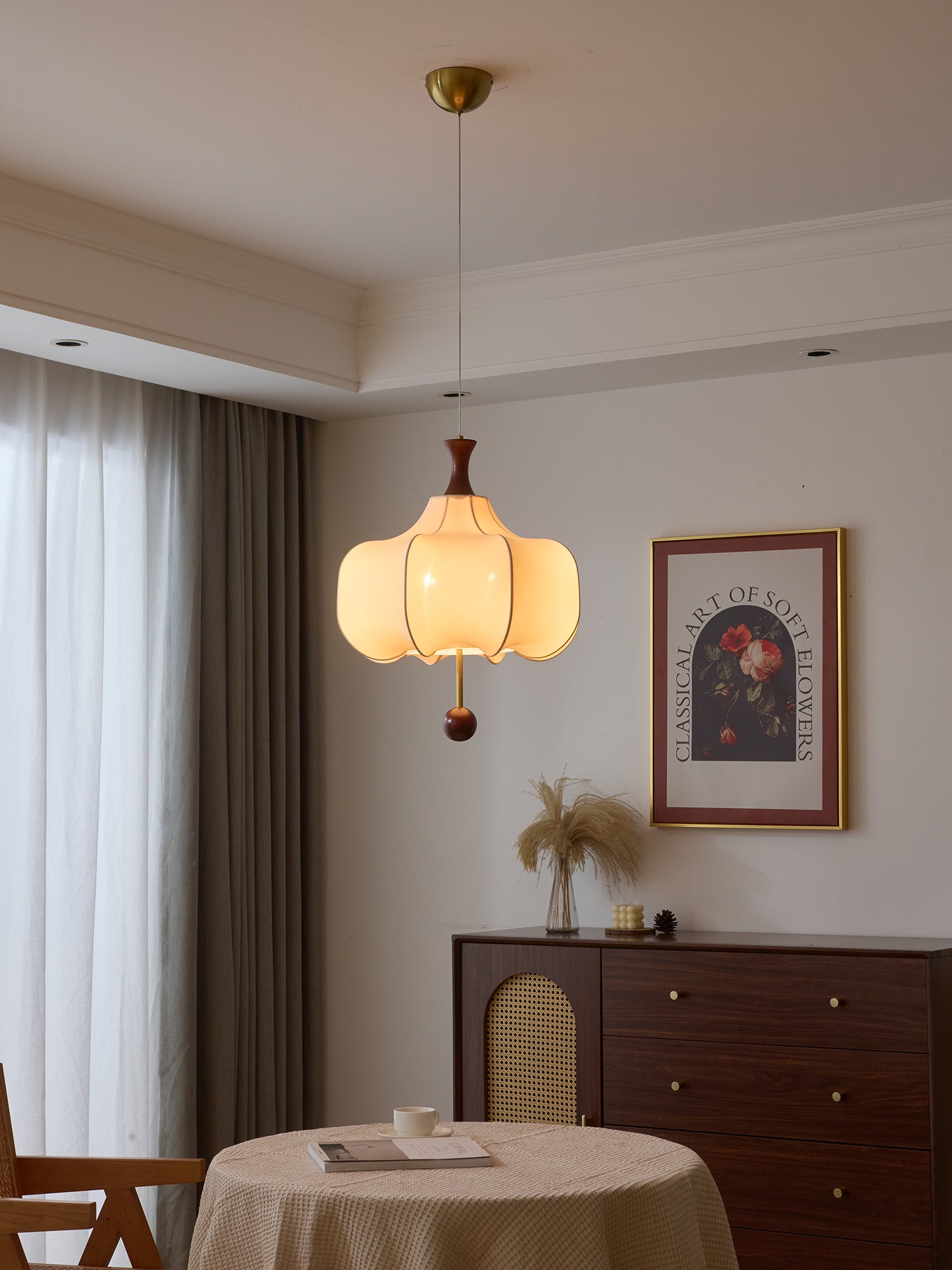 Venoryra Premium Elegance Cloud Wood Pendant Lamp