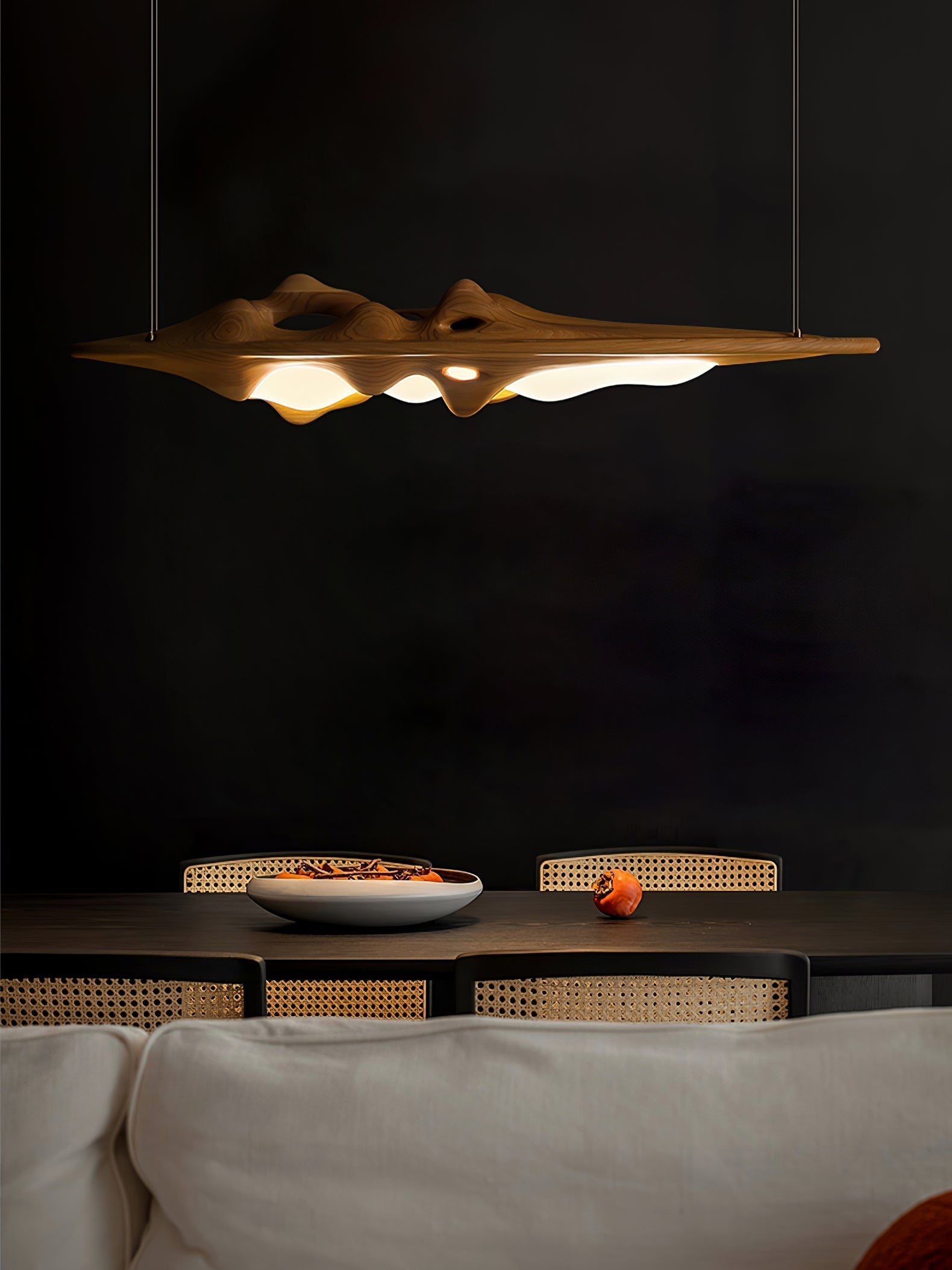 Ulsorira Topographic Wood Pendant Light
