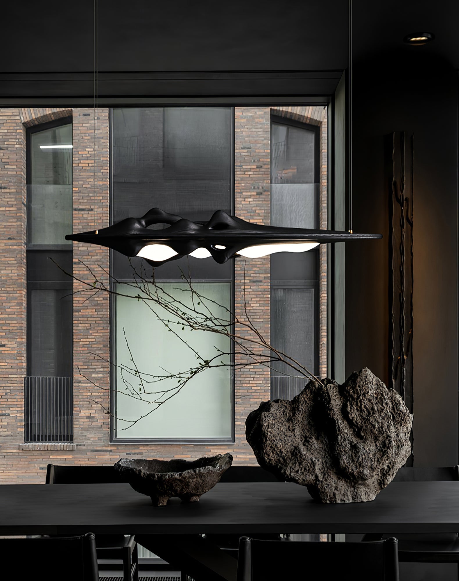 Ulsorira Topographic Wood Pendant Light