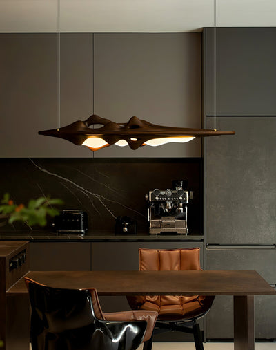 Ulsorira Topographic Wood Pendant Light