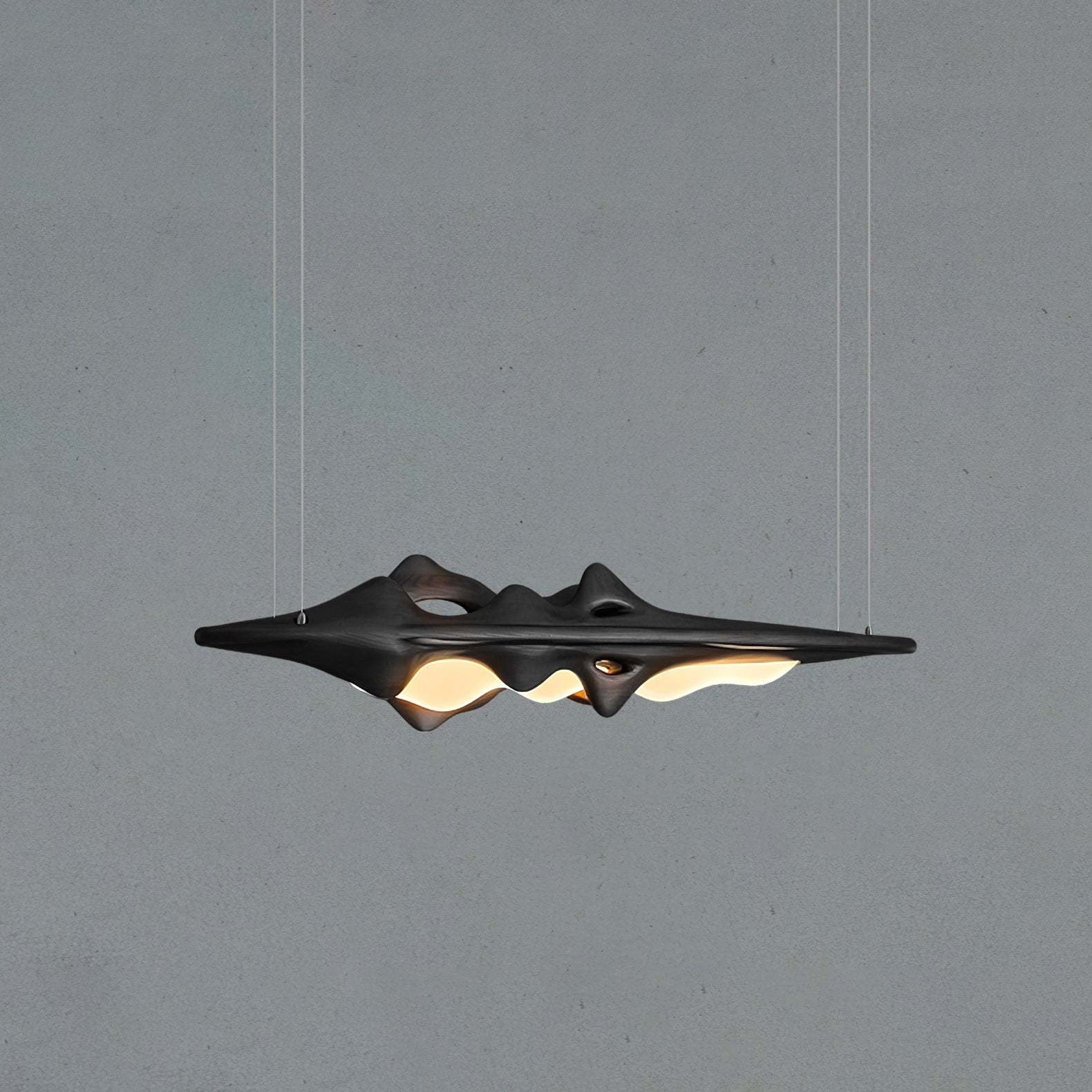 Ulsorira Topographic Wood Pendant Light