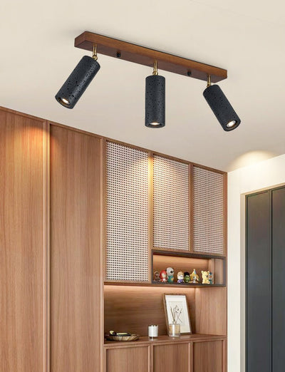 Eurliryra  Black Travertine Trio Ceiling Spot