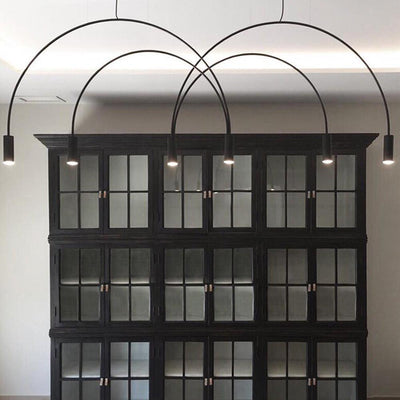 Noriel Pendant Lamp Overlapping Cylinder Minimalist Dining Room