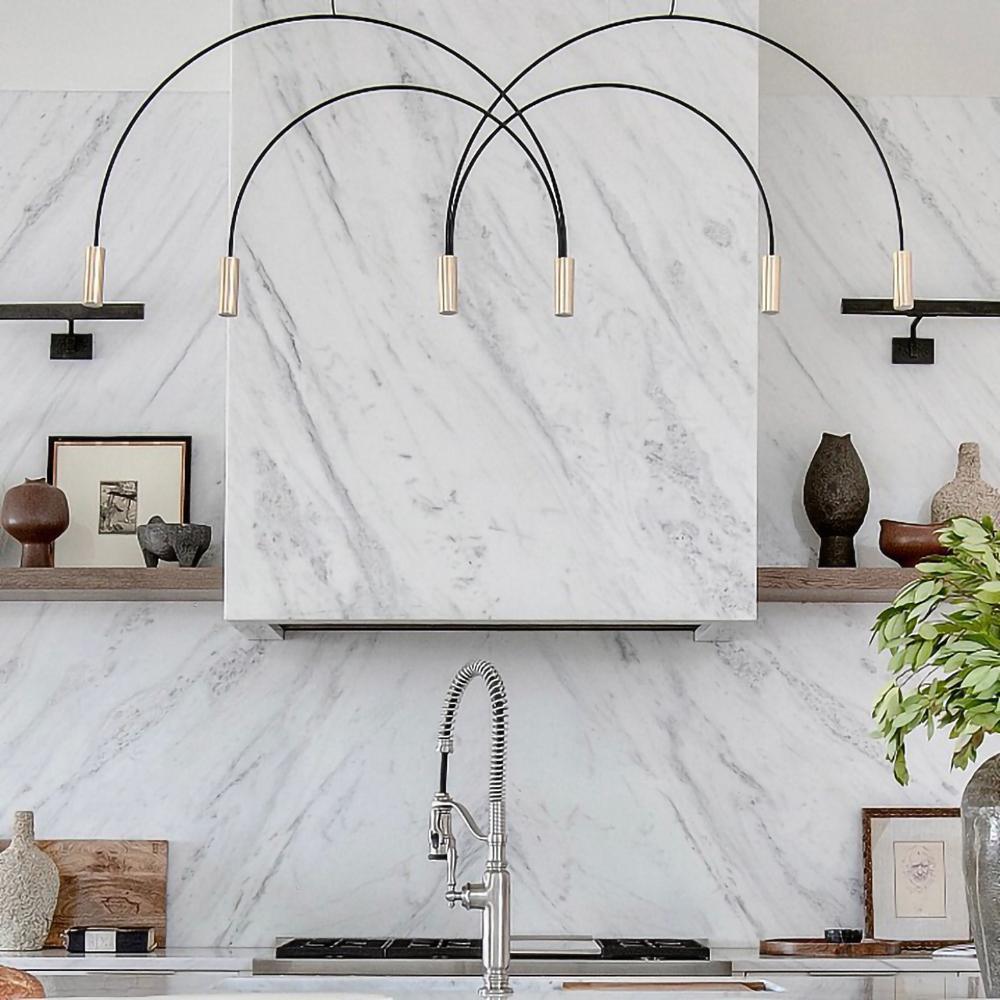 Noriel Pendant Lamp Overlapping Cylinder Minimalist Dining Room