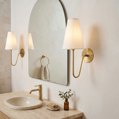 Nerafield Brass Indoor Wall Light