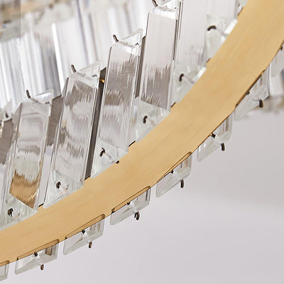 Calo Chandelier Spiral Crystal Gold Glam