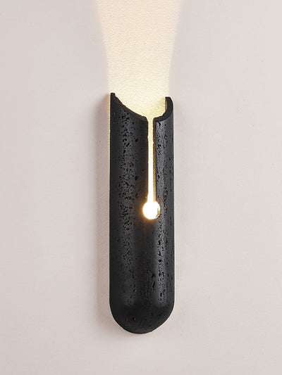 Elraeila Split Black Travertine Wall Light