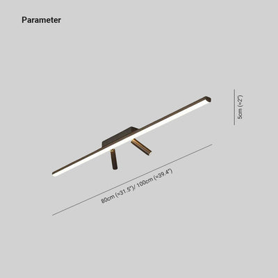 Aim Simple Linear LED Ceiling Light Spotlight - Neutral Decor
