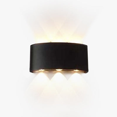Ray Modern Rectangular Outdoor Wall Lamp Water-Wave - Neutral Decor
