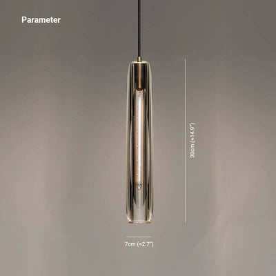 Arisha Brass Designer LED Glass Pendant Lamp - Neutral Decor