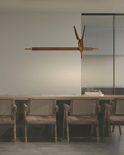 Varinisra Sculptural Oak Pendant Light