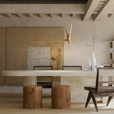 Varinisra Sculptural Oak Pendant Light