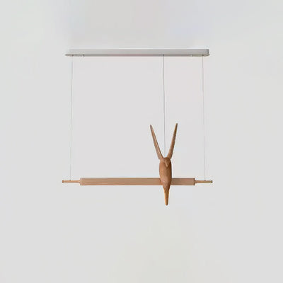 Varinisra Sculptural Oak Pendant Light