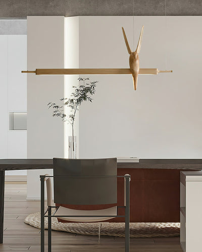 Varinisra Sculptural Oak Pendant Light