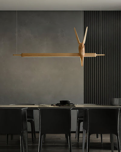Varinisra Sculptural Oak Pendant Light