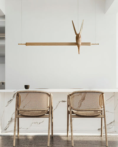 Varinisra Sculptural Oak Pendant Light