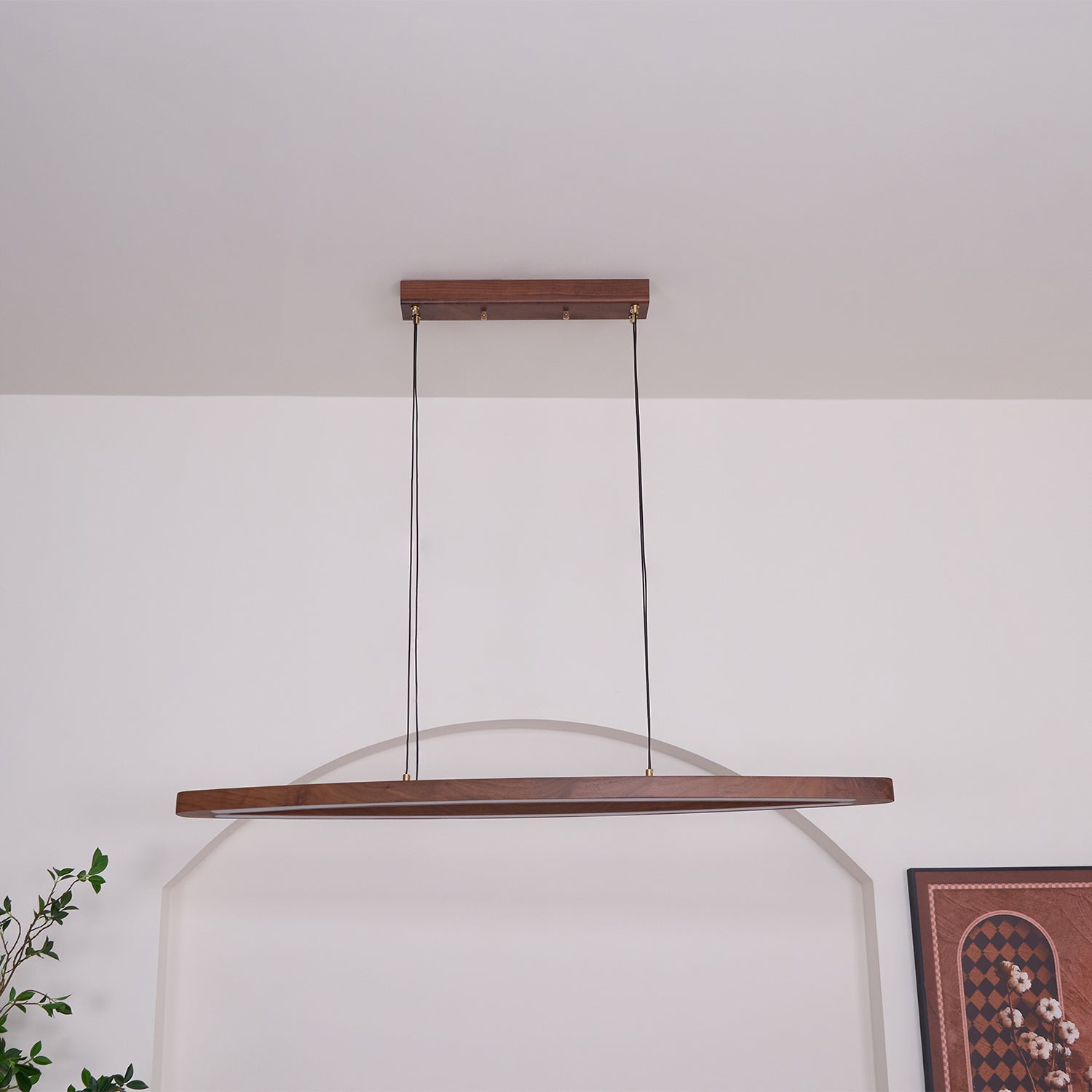 Hylan Wood Minimalist Pendant Lamp