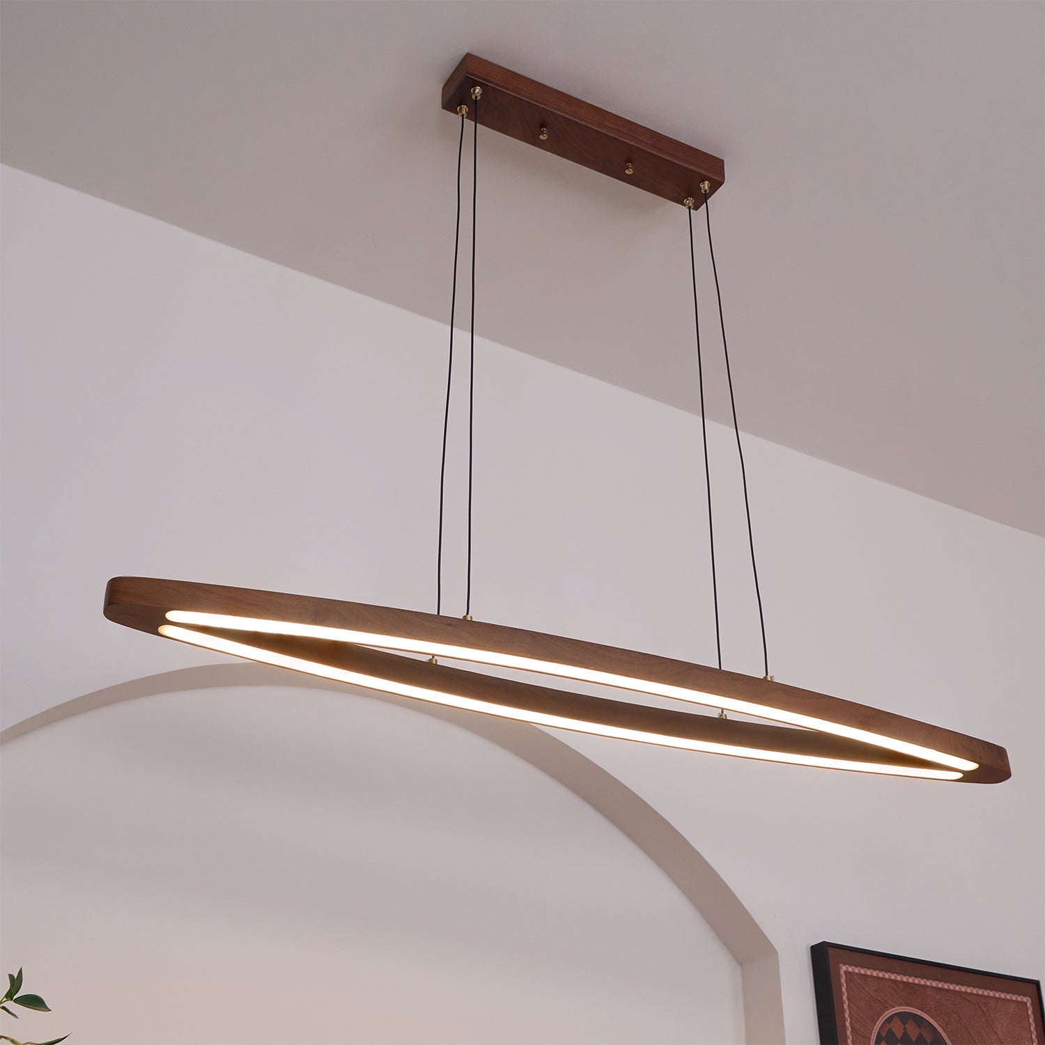 Hylan Wood Minimalist Pendant Lamp