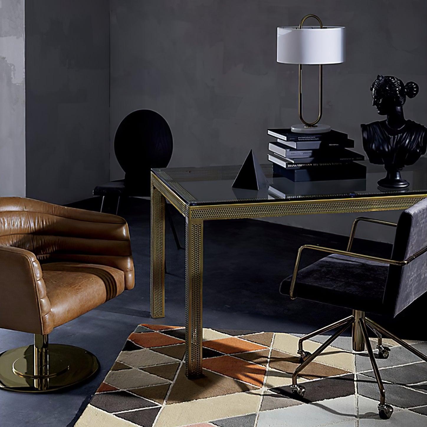 Ripj Marble Fabric Table Lamp