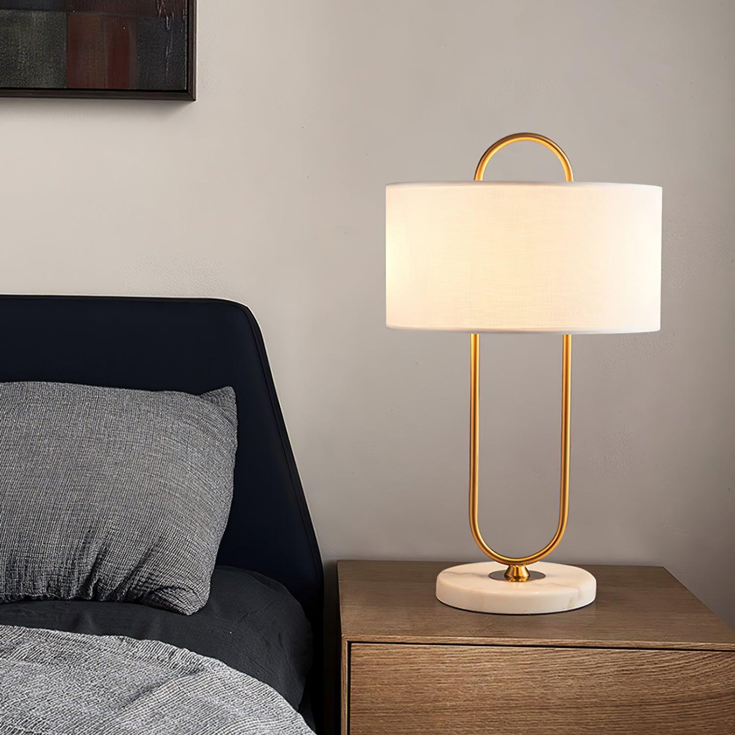 Ripj Marble Fabric Table Lamp