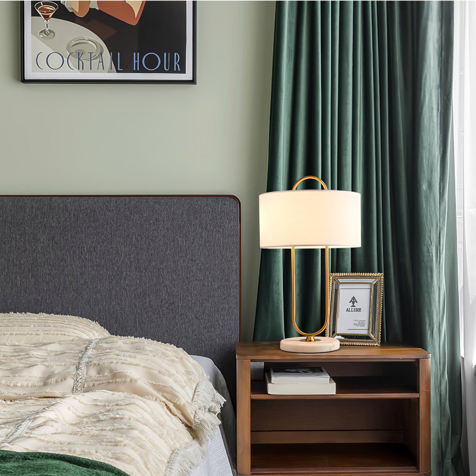 Ripj Marble Fabric Table Lamp