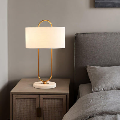 Ripj Marble Fabric Table Lamp