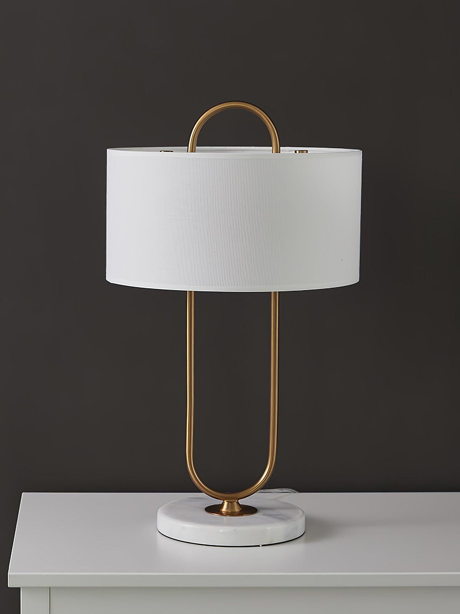 Ripj Marble Fabric Table Lamp