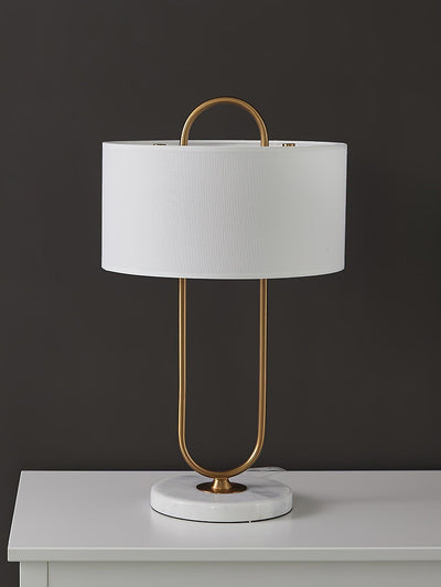 Ripj Marble Fabric Table Lamp