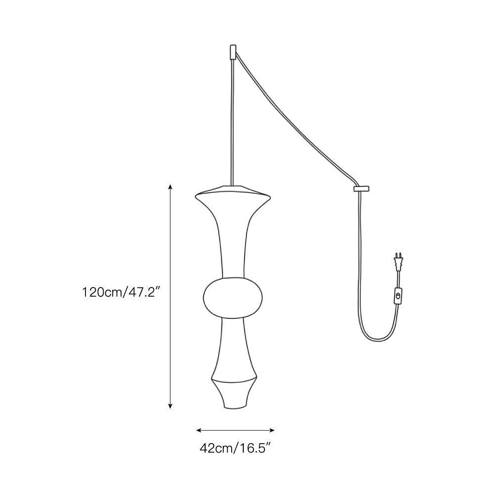 Soreneria Paper E Pendant Swag Lights