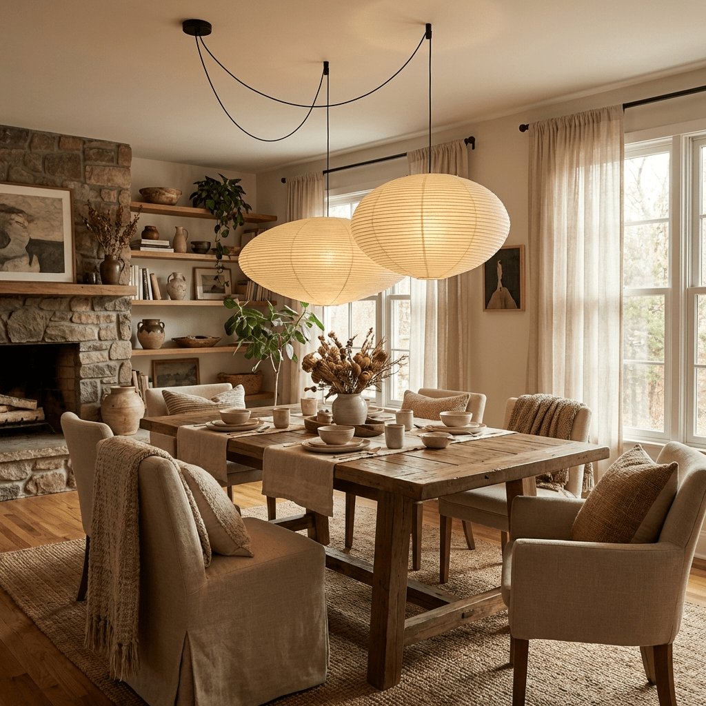 Nerastead Washi Paper 15A 21A 26A Pendant Light