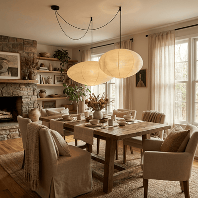 Nerastead Washi Paper 15A 21A 26A Pendant Light