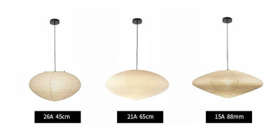 Nerastead Washi Paper 15A 21A 26A Pendant Light