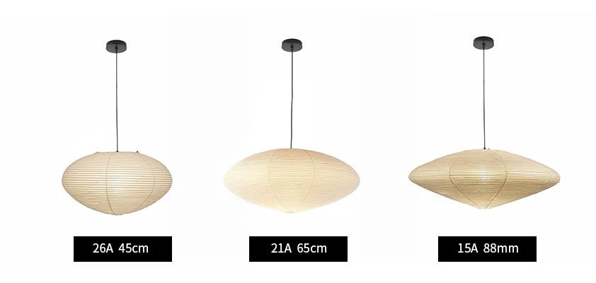 Nerastead Washi Paper 15A 21A 26A Pendant Light
