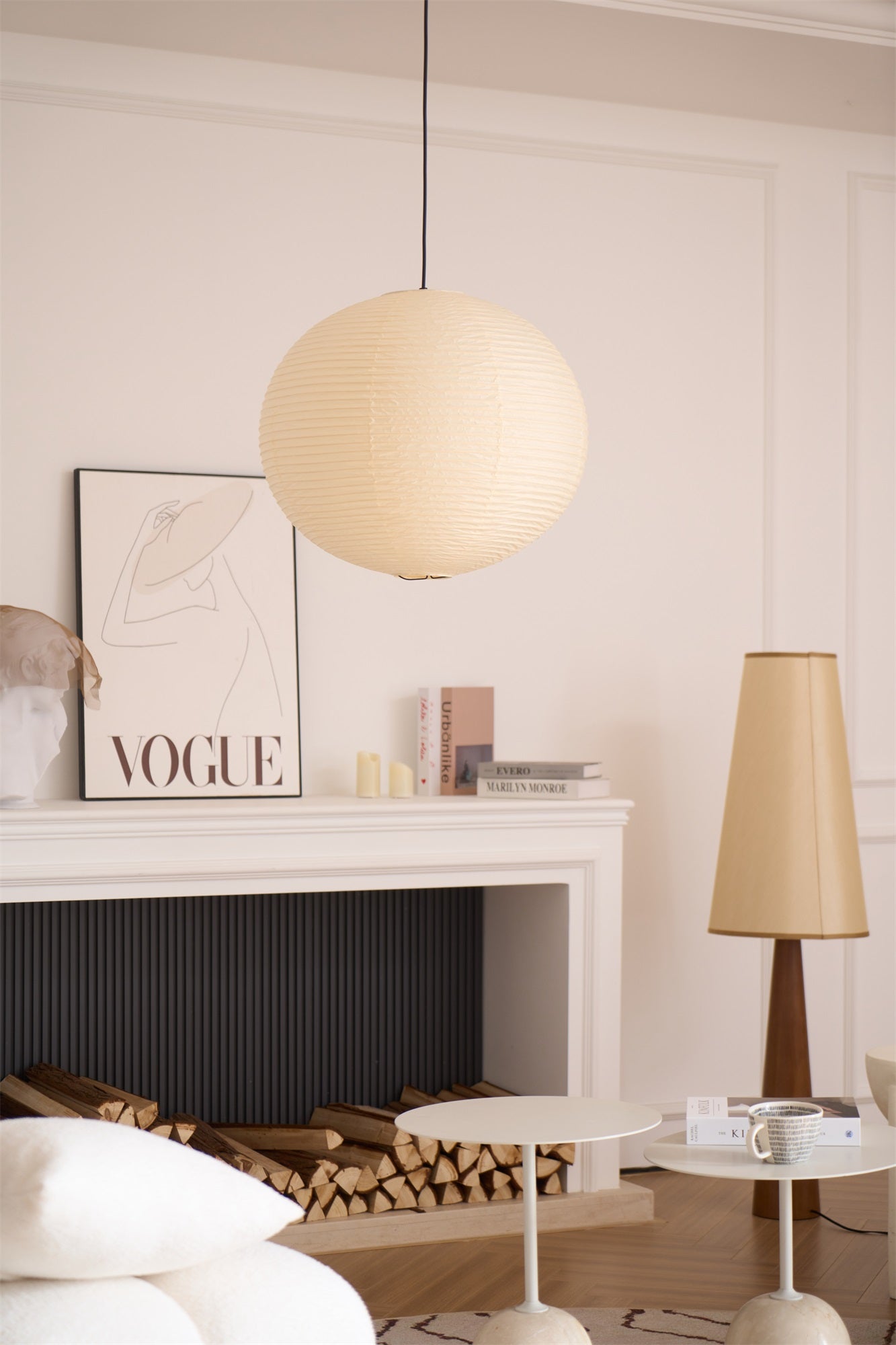 Lunerelle Pendant Lamp Paper for Living Room