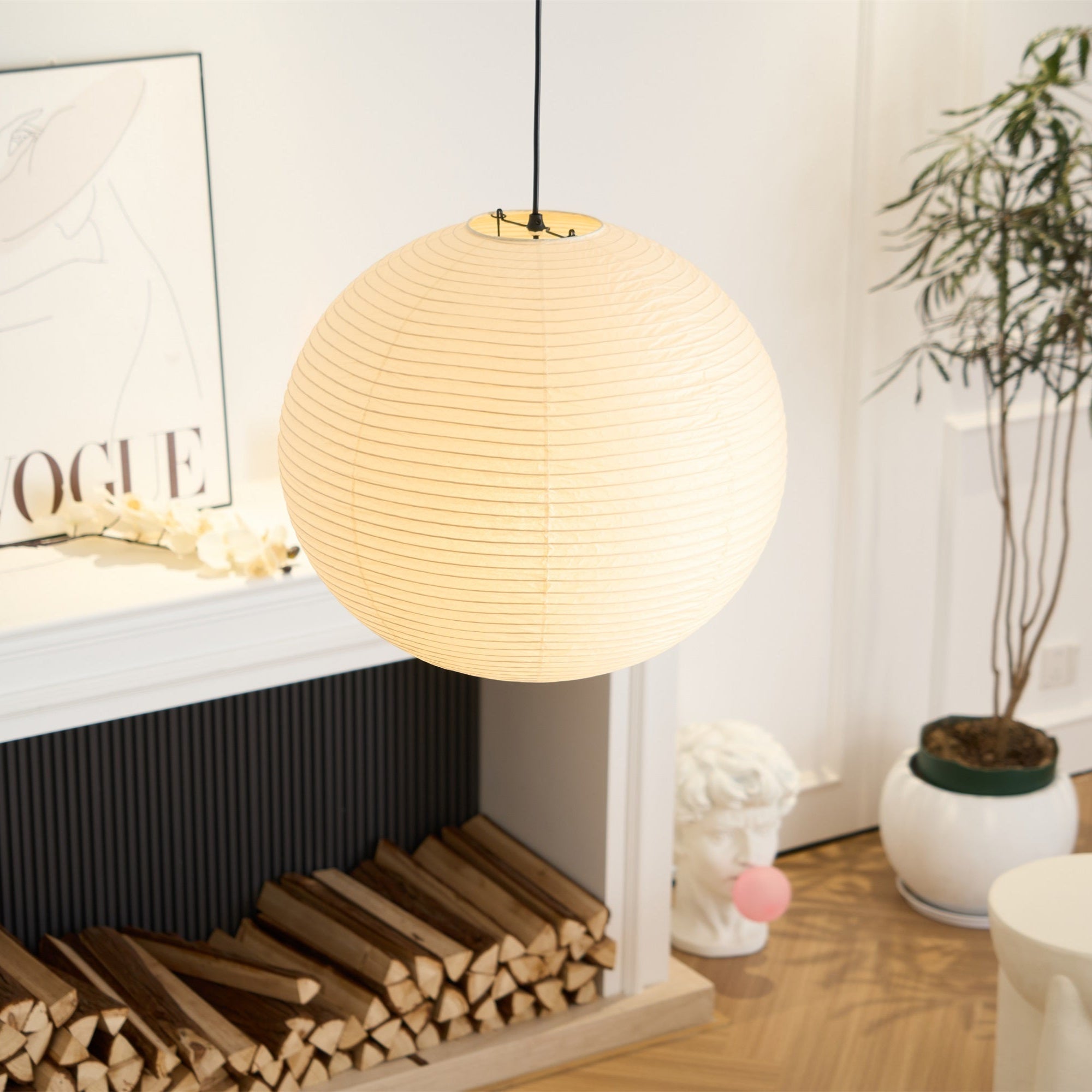 Lunerelle Pendant Lamp Paper for Living Room