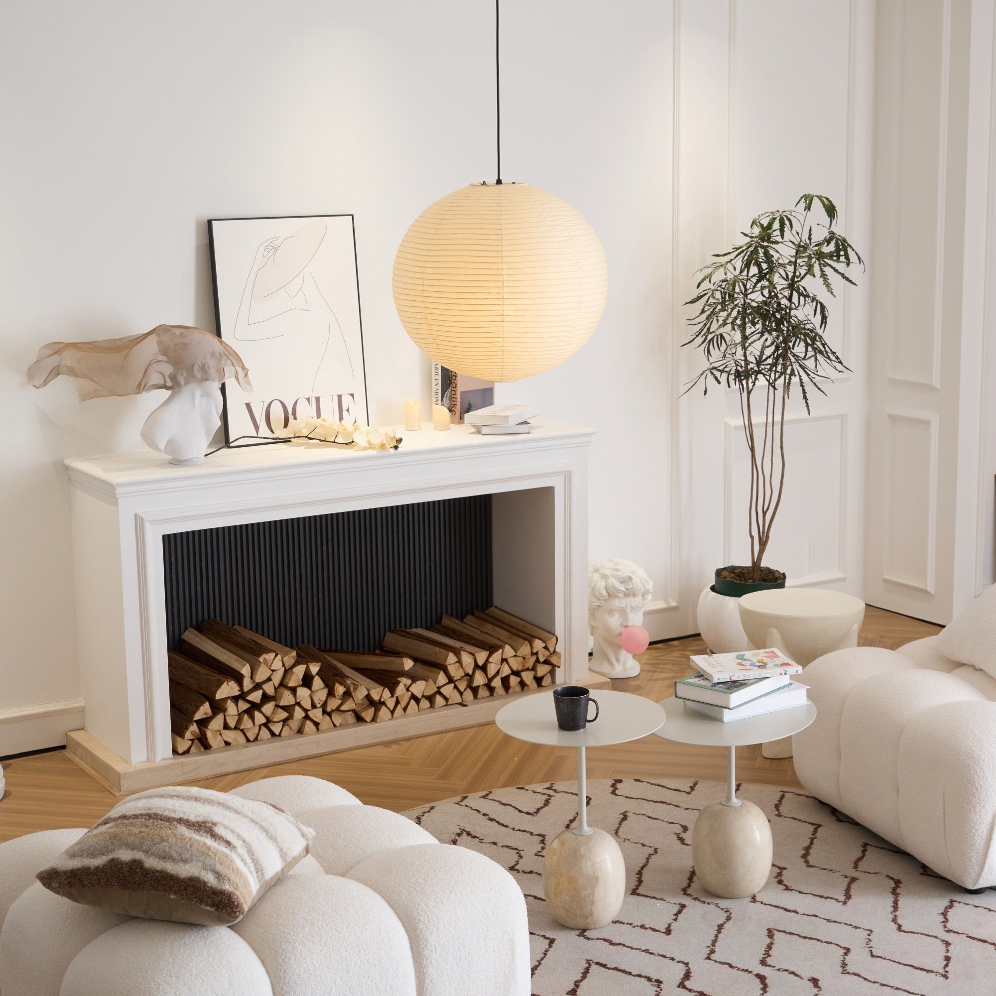 Lunerelle Pendant Lamp Paper for Living Room