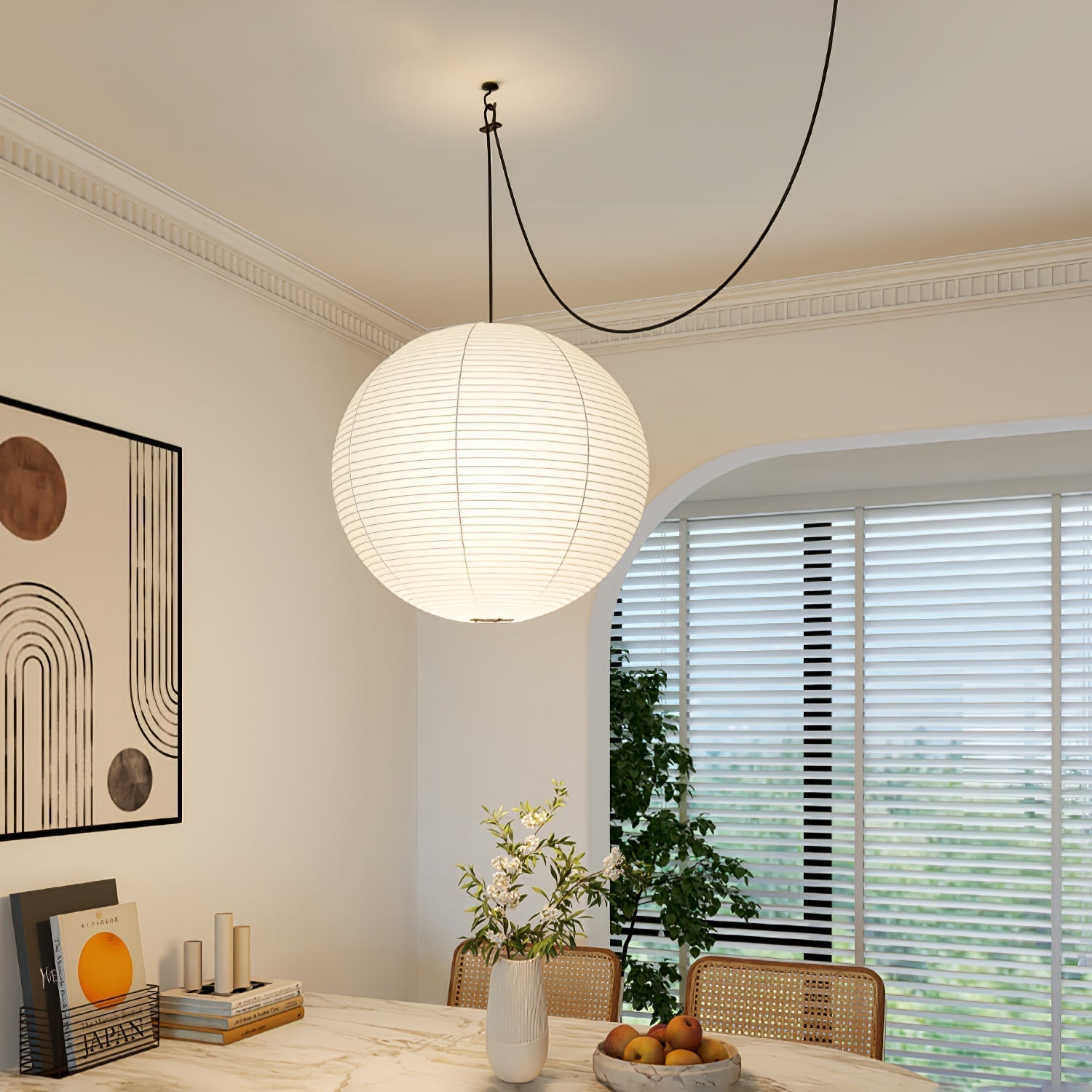 Niveriella Pendant Lamp Paper Lantern for Living Room