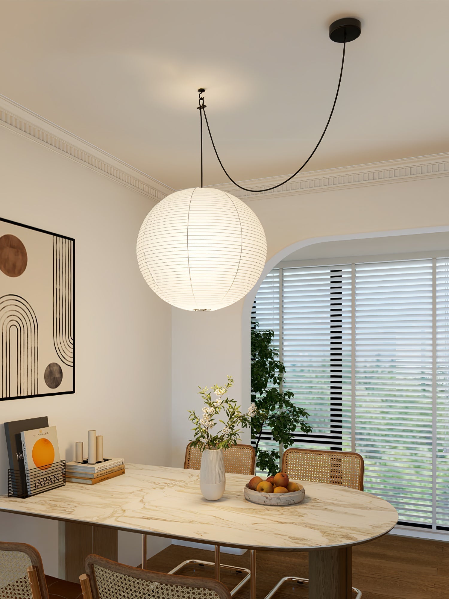 Lunerelle Pendant Lamp Paper for Living Room