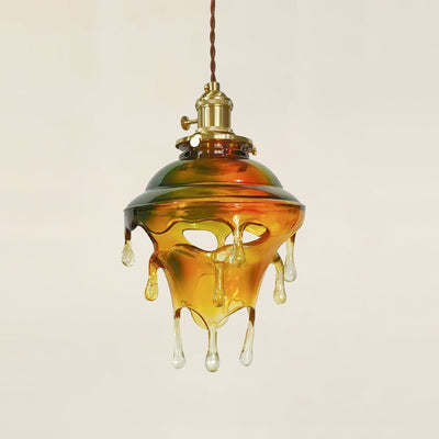 Pendant Lamp Iridescent Water Drop Shade Artistic Glow - Neutral Decor