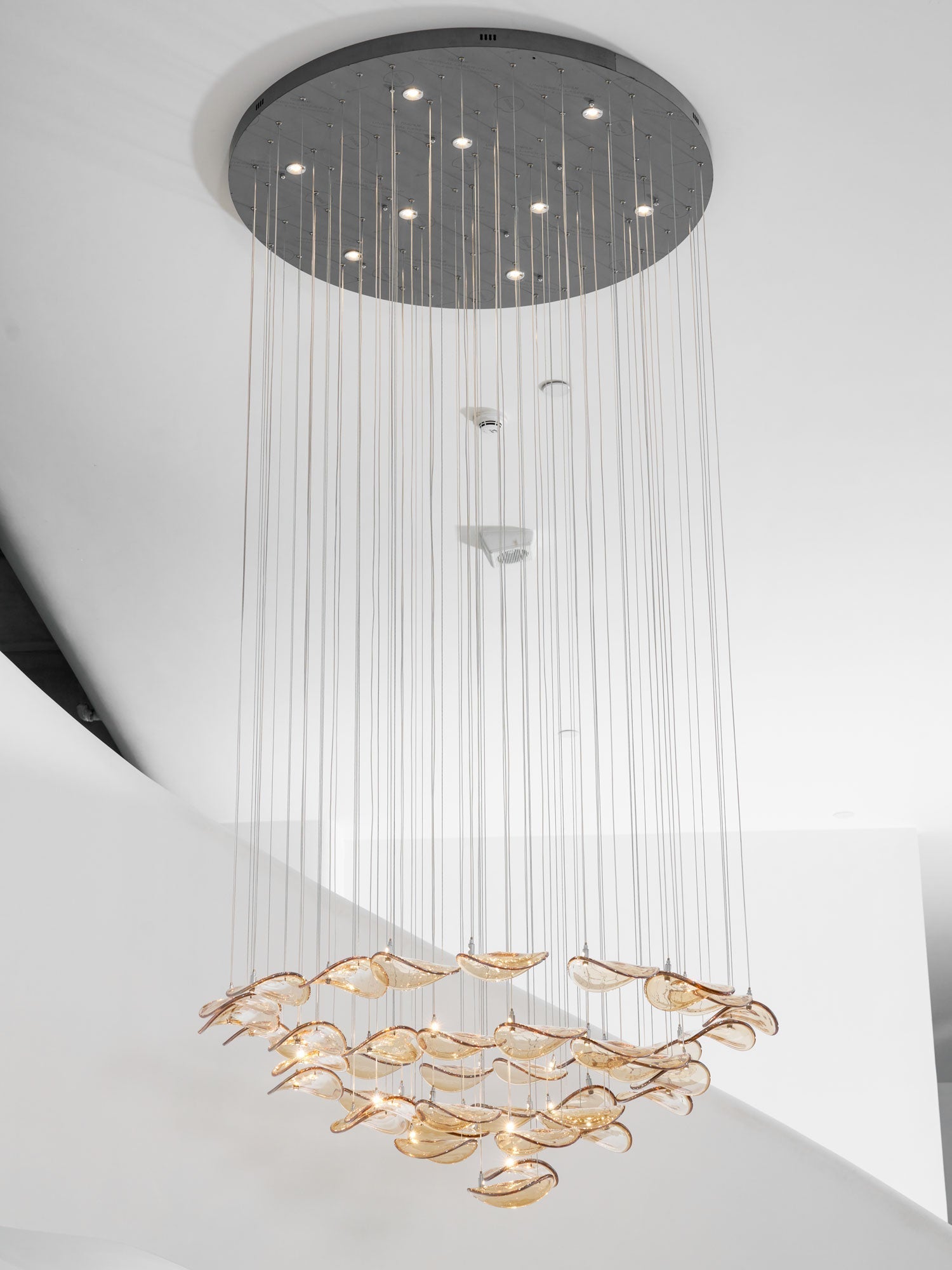 Orinthal Wave Floating Leaf Chandelier