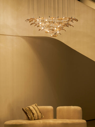 Beauvale Wave Floating Leaf Chandelier