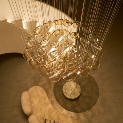 Orinthal Wave Floating Leaf Chandelier