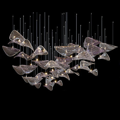 Beauvale Wave Floating Leaf Chandelier