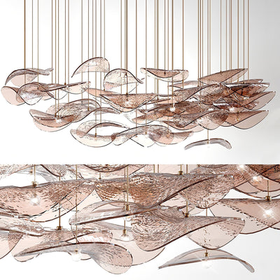 Beauvale Wave Floating Leaf Chandelier