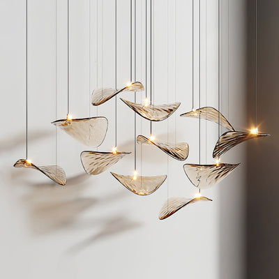 Beauvale Wave Floating Leaf Chandelier