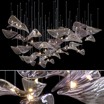 Beauvale Wave Floating Leaf Chandelier